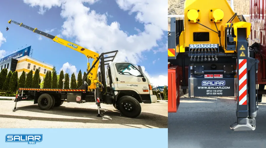 جک هیدرولیک جرثقیل پشت کامیونی سالیار